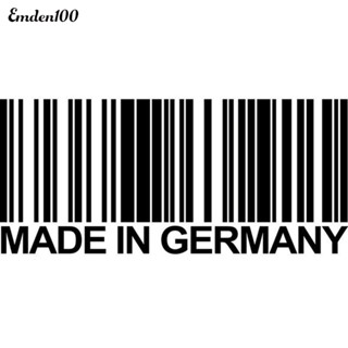 Emden สติกเกอร์ไวนิล ลาย MADE IN GERMANY 15.6x6.8 ซม. สําหรับติดตกแต่งบาร์โค้ด