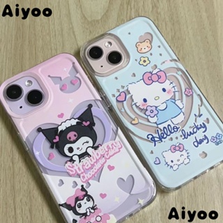 เคสโทรศัพท์มือถือ แบบใส ลายการ์ตูนคุโรมิน่ารัก สําหรับ Apple promax 8 xs11 7 13 plus1214pro M6ZS