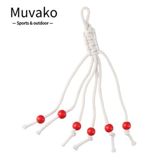 Muvako ตะขอกล้วย ถักมือ สีดํา ใช้ง่าย สีแดง มินิมอล สําหรับแขวนเชือกฝ้าย ใต้ตู้ 2 ชิ้น