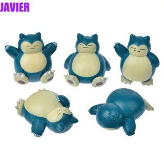 JAVIER โมเดลฟิกเกอร์ Pokemon Snorlax ของสะสม ของเล่นสําหรับเด็ก จํานวน 5 ชิ้น ต่อชุด