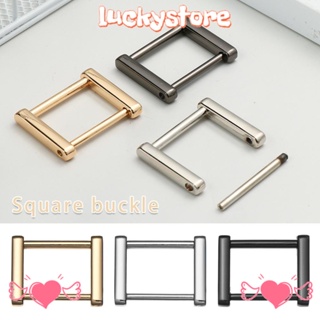 LUCKY ห่วงหัวเข็มขัด ทรงสี่เหลี่ยมผืนผ้า ถอดออกได้ DIY สําหรับคล้องกระเป๋าสะพายไหล่