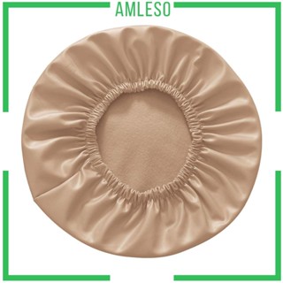 [Amleso] ปลอกหนังหุ้มเก้าอี้บาร์สตูล แบบยืดหยุ่น ทรงกลม สําหรับบ้าน ร้านค้า