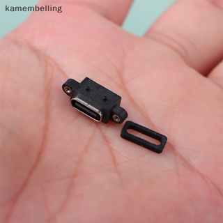 Kamembelling ปลั๊กซ็อกเก็ตเชื่อมต่อ Type-C 2P IPX67 ตัวเมีย 2Pin USB Type C กันน้ํา ชาร์จเร็ว 1 ชิ้น EN