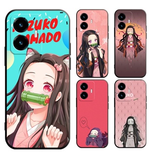 VIVO S1 S1PRO X80 X80 PRO X70 70PRO X90 เคสโทรศัพท์มือถือแบบนิ่ม ลายดาบพิฆาตอสูร Nezuko T1 สําหรับ