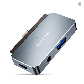 Docooler 4-in-1 ฮับ Type-C เป็น Usb 3.0 HD อะลูมิเนียมอัลลอย สําหรับ iPad Pro Type-C โทรศัพท์มือถือ แท็บเล็ต แล็ปท็อป