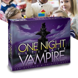 การ์ดเกมกระดาน เวอร์ชั่นภาษาอังกฤษ One Night Ultimate Vampire 1 ชุด ☆Wecynthiaamo