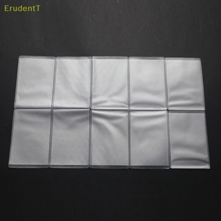 [ErudentT] ซองใส่บัตรเครดิต PVC แบบใส กันน้ํา 10 ชิ้น [ใหม่]