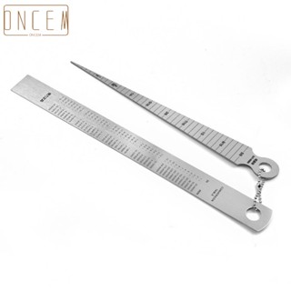 【ONCEMOREAGAIN】Gage Depth Ruler 16x1.2cm/6.29x0.47 inch Convenient 1-150mm Stainless Steel