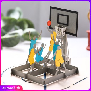 【กำลังจัดส่ง】 3d Stereo Greetings Children&amp;#39;s Day Creative Gift Slam Dunk To Send Boys Thank You Sports Card