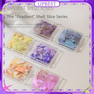 ♕ Nail Art Gradient Shell Sheet Jewelry Irregular Phantom Color Ultra-thin Sequins Japanese Square Box Nail Decoration Manicure Tool For Nail Shop UPBEST