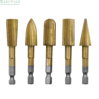 【Big Discounts】Durable 1/4 inch Shank Carbide Burrs Rotary Rasp Cutter Files Pack of 5#BBHOOD