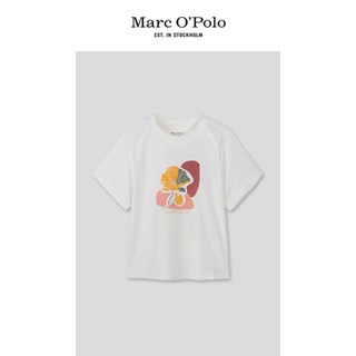 เสื้อยืดแขนสั้น ผ้าฝ้ายแท้ พิมพ์ลาย Marc OPlo MOP ทรงหลวม แฟชั่นฤดูร้อน สําหรับผู้หญิง