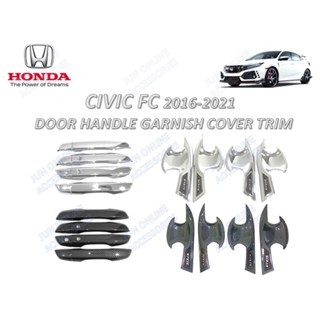 ฝาครอบมือจับประตูรถยนต์ ABS โครเมี่ยม สําหรับ HONDA CIVIC FC 2016-2019