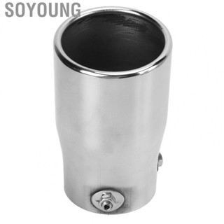 Soyoung Exhaust Tip  Exhaust Mufflers Universal 89mm/3.50in Outlet Mirror Polish for Car