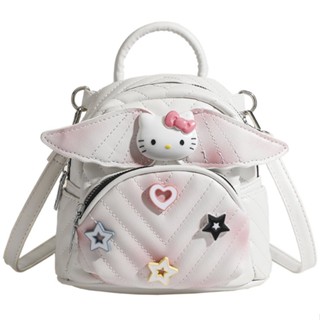 กระเป๋าเป้สะพายหลัง ปักลาย Sanrio Hello Kitty สไตล์เกาหลี สําหรับเด็กผู้หญิง