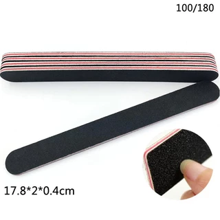 พร้อมส่ง⚡ตะไบเล็บ ตะไบหยาบ ดำ-แดง 100/180 ตะไบทราย ตะไบแต่งทรงเล็บ ตะไบเก็บทรง ล้างเล็บ Nailspop