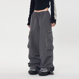 Massimo กางเกงขายาว กางเกง Retro Hip Hop Pants 2023 NEW Style 071516