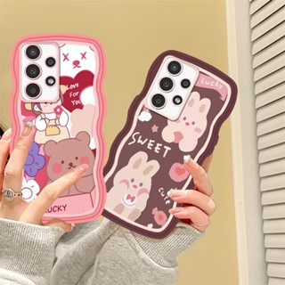 เคสโทรศัพท์มือถือ TPU ลายการ์ตูนหมี สําหรับ Samsung A14 A04 A04E M23 A13 A03S A53 A73 A33 A02 A50S A30S A23 A22 A21S A12 A02S A11 A51 A10 A30 A52 A52S M12 A71 A53 A32