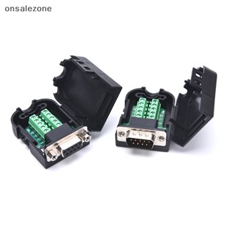 Ozth ขั้วต่อเชื่อมต่อ DB9 RS232 ตัวผู้ ตัวเมีย 9 Pin RS485 COM