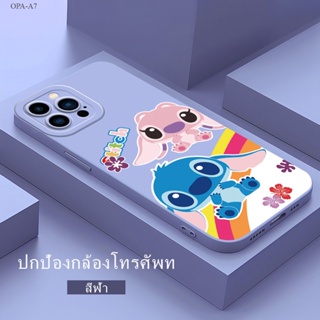 OPPO A7 A5S A12 A9 A5 A31 A3S A12E A53 A33 A15 A15S A16 A16S A93 A76 A36 A96 A57 A77S 2020 2022 Cartoon Stitch เคส