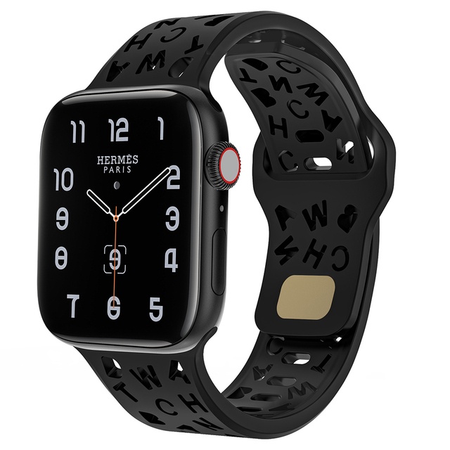 สายนาฬิกาข้อมือซิลิโคน ระบายอากาศ สําหรับ iwatch band 44 มม. 49 มม. 45 มม. 41 มม. 40 มม. 38 มม. 42 มม. iwatch series Ultra 8 SE 7 6 5 4 3