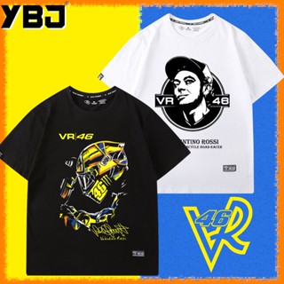 [S-5XL][COD]2022 ใหม่สไตล์ฮ่องกงเสื้อยืดชายหลวม VR46 Valentino Rossi เสื้อยืดชาย ins Harajuku wildS-5XL