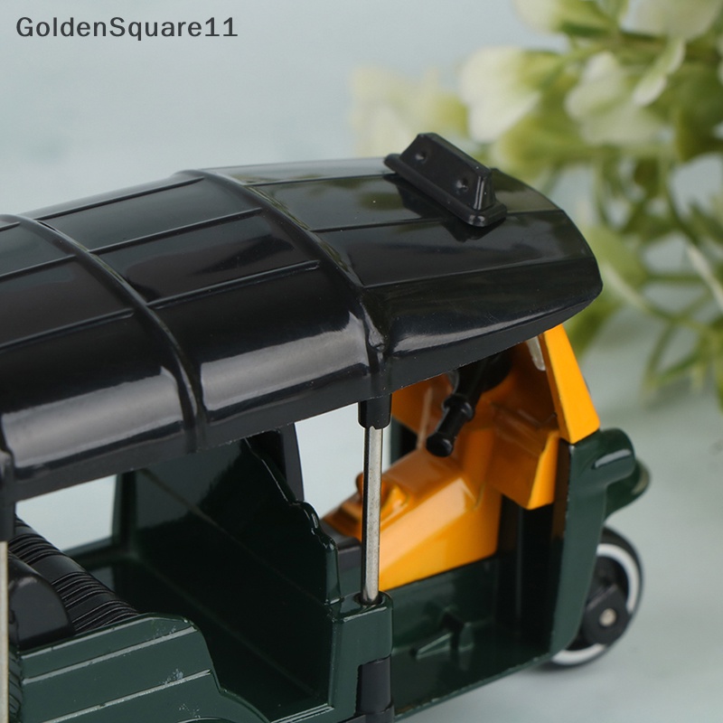 Gd Alloy Tricycle Retro จําลองสามล้อของเล่นโมเดลรถจักรยานยนต์ GoldenSquare - รูปที่ 5