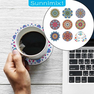 [Sunnimix1] ที่รองแก้วเครื่องดื่ม แฮนด์เมด DIY สําหรับคาเฟ่ โต๊ะ ของขวัญ 8 ชิ้น