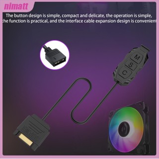 Ni Argb Mini Controller 5v 3pin To SATA Powered Built-in Light สําหรับเคส Cpu พัดลมระบายความร้อนหม้อน้ํา