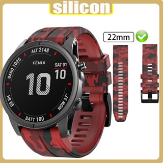 Lereach สายนาฬิกาข้อมือพลังงานแสงอาทิตย์ สําหรับ Garmin Instinct Tactical Solar Esports Solar Surf Tactical Camo Strap ขนาด 22 มม.