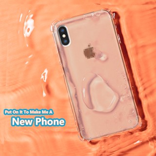 สําหรับ Apple iPhone X Xs Max ยืดหยุ่น ยางนุ่ม คริสตัลใส บาง ป้องกัน เยลลี่ เคสเสริม กันกระแทกมุม กันกระแทก เคสใส