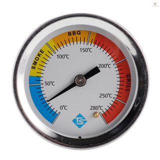 Fw เครื่องวัดอุณหภูมิสแตนเลส สองโลหะ หน้าปัด 0~280℃ เตาย่างบาร์บีคิว ควันบุหรี่ สําหรับย่าง