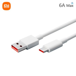 Xiaomi สายชาร์จ USB Type C 6A TPE USB-A เป็น USB-C ชาร์จเร็วมาก ทนทาน สําหรับ Xiaomi Samsung Huawei (1 เมตร)