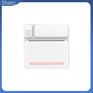 Shocc เครื่องพิมพ์รูปภาพความร้อน แบบพกพา ไร้หมึก สําหรับเครื่องทํา Ios Android