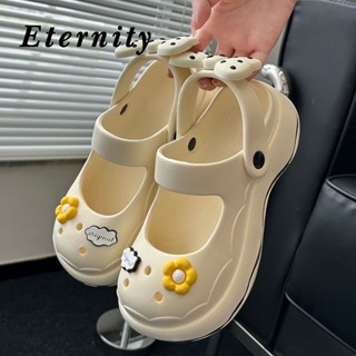 Eternity  รองเท้าหัวโต รองเท้าแตะผู้หญิง น่ารักหนาพื้นลื่น อาบน้ำในห้องน้ำ 31z072008 สไตล์เกาหลี สบาย ins Stylish B20H17J 36Z230909