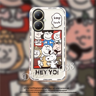 ใหม่ เคสโทรศัพท์มือถือแบบนิ่ม ใส กันกระแทก ลายการ์ตูนน่ารัก สําหรับ VIVOY27 4G 5G VIVO Y27 2023