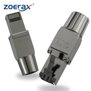 Zoerax Cat8 Cat7 Cat6a อุปกรณ์เชื่อมต่ออีเธอร์เน็ต RJ45 RJ45