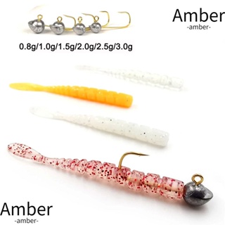 Amber ตะขอเหล็กคาร์บอน 4-5 ชิ้น ต่อแพ็ค