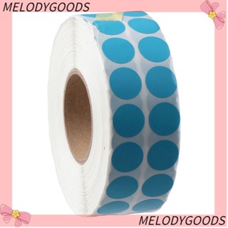 Melodg สติกเกอร์ฉลาก ลายจุด สีฟ้า 5000 ชิ้น ต่อม้วน