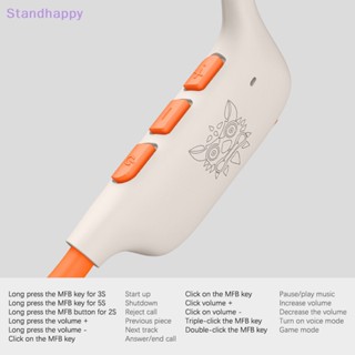 Standhappy T37 ใหม่ หูฟังบลูทูธไร้สาย กันน้ํา คุณภาพสูง สําหรับเล่นกีฬา