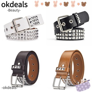 OKDEALS เข็มขัดแฟชั่น สไตล์พังก์ สร้อยคอกว้าง สําหรับผู้หญิง