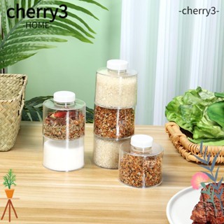 Cherry3 กล่องใส สําหรับใส่เครื่องเทศ ซอส 6 ชิ้น ต่อชุด