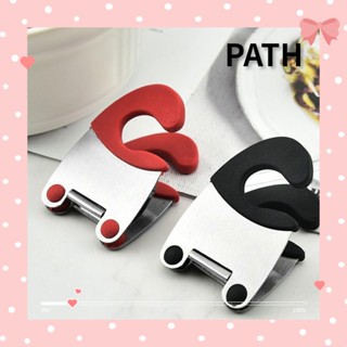 Path คลิปหนีบขอบหม้อ สเตนเลส ทนความร้อน กันลวก สําหรับห้องครัว 2 ชิ้น