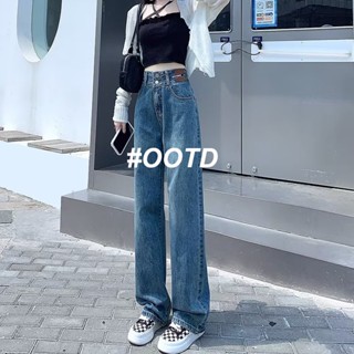  OOTD SHOP กางเกงขายาว กางเกงยีนส์ผู้หญิง ผู้หญิงแฟชั่นเกาหลี   Korean Style Unique ins ทันสมัย A97L0WX 36Z230909