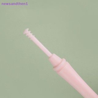 Newsandthen1 2 In 1 เครื่องมือกําจัดแว็กซ์หู ไม้แคะหู พลาสติก ที่แคะหู สองหัว ทําความสะอาดหู 360° ไม้กวาดเกลียว แบบสวย