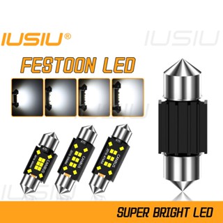 Iusiu Festoon หลอดไฟ Led 31 มม. C5W C10W 36 มม. 39 มม. 41 มม. สําหรับติดป้ายทะเบียนรถยนต์ รถจักรยานยนต์