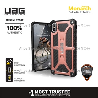 Uag เคสโทรศัพท์มือถือ กันกระแทก สีโรสโกลด์ สําหรับ iPhone XS MAX X XS XR