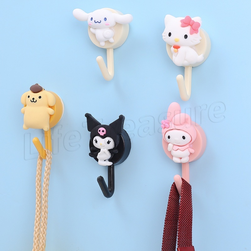 [ Featured ] ชั้นวางผ้าขนหนู กุญแจ และสายข้อมูล มีกาวในตัว ลายการ์ตูน กันชื้น แข็งแรง