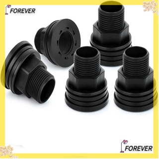 FOREVER อะแดปเตอร์เชื่อมต่อถังเก็บน้ํา PVC ตัวผู้ 3/4 นิ้ว ตัวเมีย 1/2 นิ้ว สีดํา สําหรับถังกันฝน 4 แพ็ค