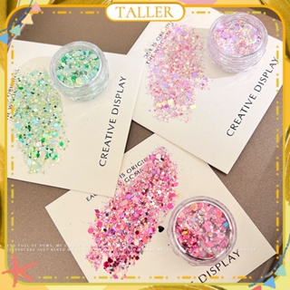 ✧Ready Stcok Baoshiman Nail Art Sequins Jewelry 1 Box Burst Laser Gradient Glitter Powder Super Flash Mixed Nail Decoration Manicure Tool For Nail Shop 27 Colors TALLER